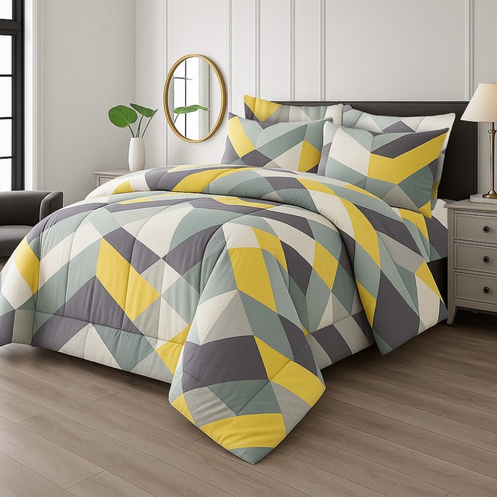 GEOMETRICAL - WINTER RAZAI Set (HEAVY FILLING) - Zaraish.com