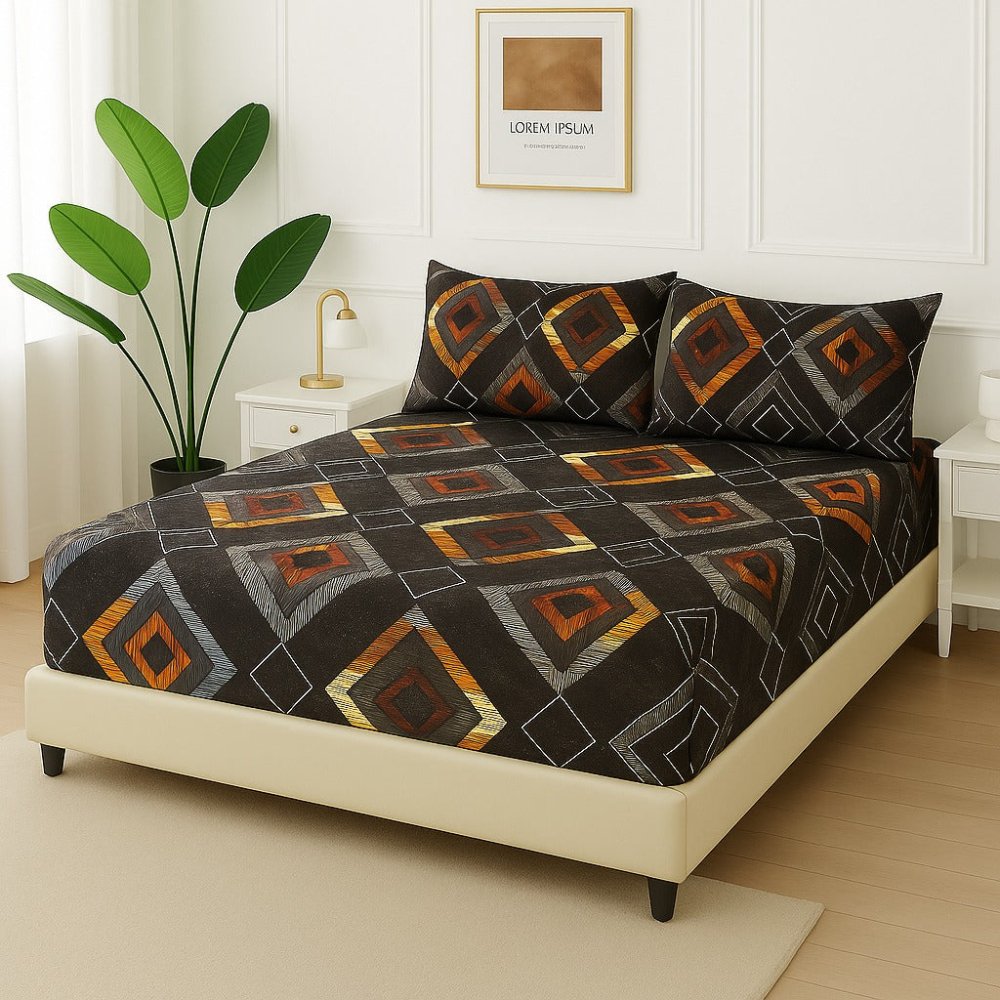 MULTI SQUARE - Fitted Bedsheet Set - Zaraish.com
