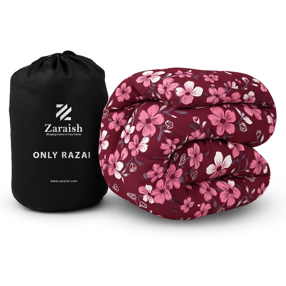 TULIP RED - ONLY WINTER RAZAI (HEAVY FILLING) - Zaraish.com