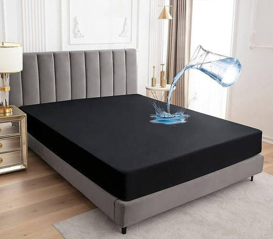 Waterproof Terry Mattress Protector (Black) - Zaraish.com