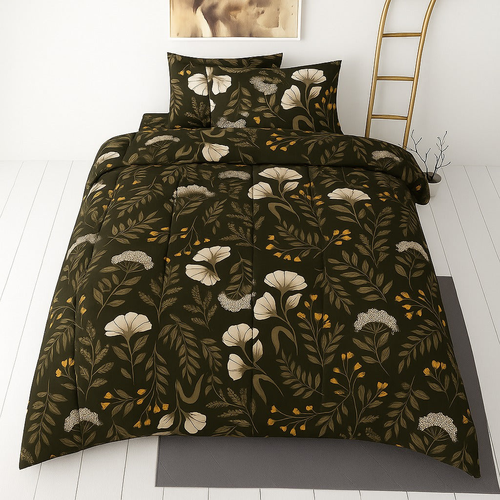 Olivery- 3pcs Single Quilt Cover Set (Without Filling)