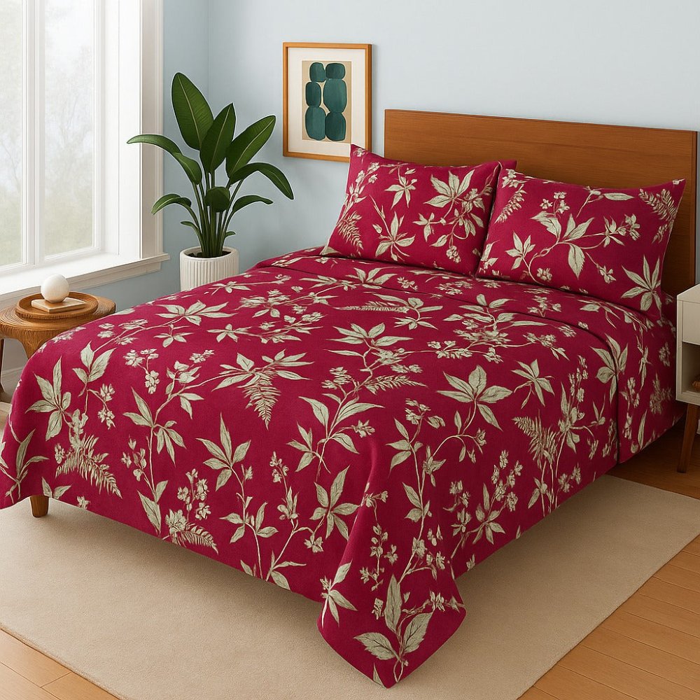 Bunch Of Leaves - Bedsheet Set - Zaraish.com