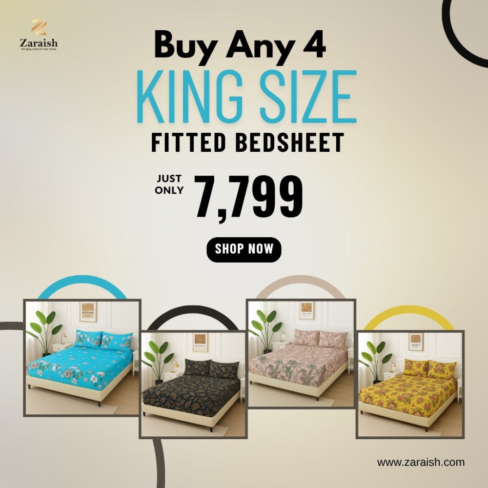 Buy Any 4 Fitted in Rs 7800 - Zaraish.com
