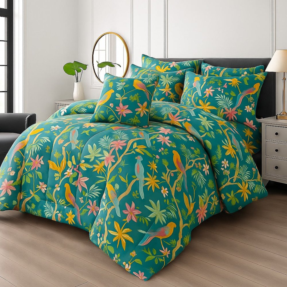 CARNATION - 7pcs Summer Comforter Set (Light Filling) - Zaraish.com