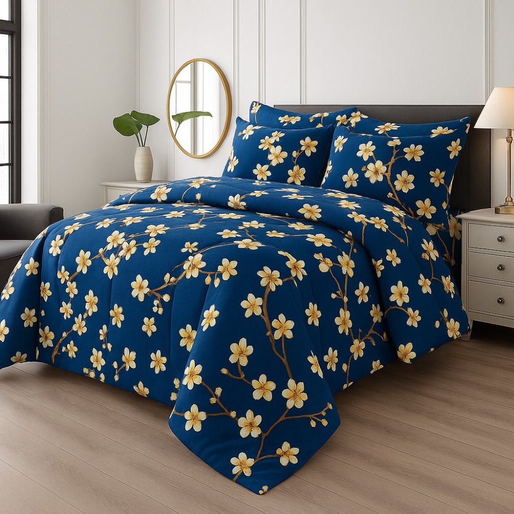 Colbee Zen _Premium Pure Cotton 6 Comforter Set - Zaraish.com