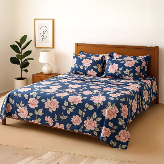 Darwin - Bedsheet With 4 Pillow Covers - Zaraish.com