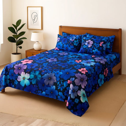 Multi Follower - Bedsheet With 4 Pillow Covers - Zaraish.com