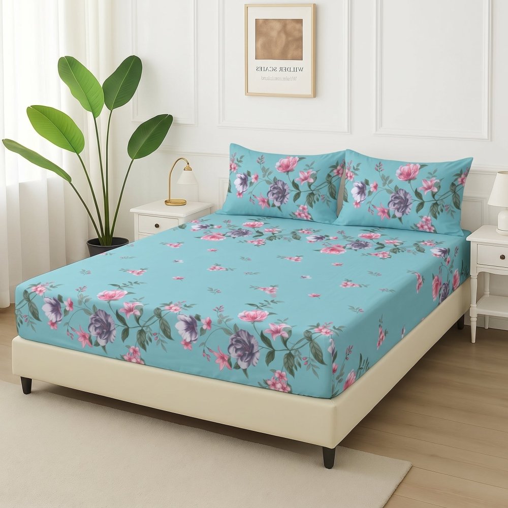 Royal Cool- Fitted Bedsheet Set - Zaraish.com