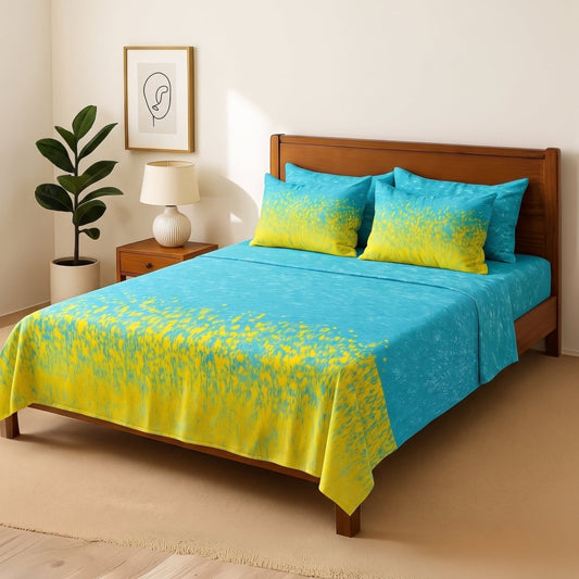 Saag - Bedsheet With 4 Pillow Covers - Zaraish.com