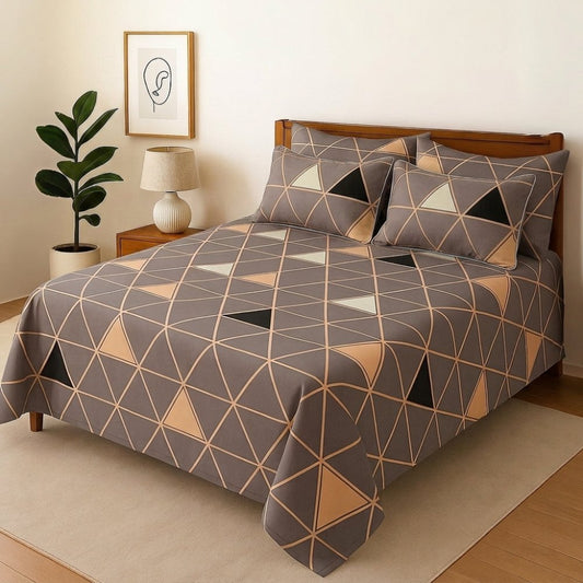 Tranzo - Bedsheet With 4 Pillow Covers - Zaraish.com