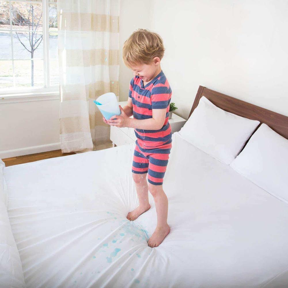 Waterproof Terry Mattress Protector (White) - Zaraish.com